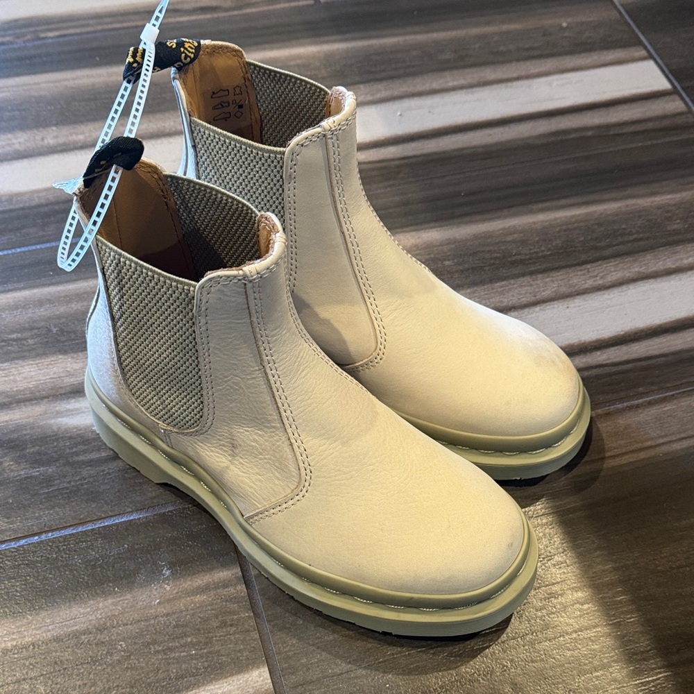 Dr. Martens Light Tan Chelsea Boots